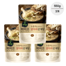 CJ 비비고 누룽지닭다리삼계탕550G x 3개, 없음