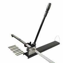 레일 커터 절단기 찬넬 잔넬 알루미늄 자르기 컷팅기, 싱글 슬롯 싱글 컷 가이드(자 포함)