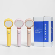 버블룸 마이크로버블 녹물 염소제거 정수 필터 샤워기 헤드, 핑크, 1개