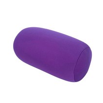 침대헤드쿠션 머리 등 받이 방석 보드 슈퍼 소프트 헤드 베개 커버 마이크로 미니 마이크로비드 쿠션 롤 편리한 여행 침대 장식 1 개, [05] Purple