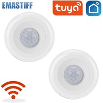 Wifi 360도 천장 적외선 감지기 PIR 운동 센서 인체 모션 센서 알람 보안 도난 경보 시스템, 협력사, 2PCS 와이파이 PIR2
