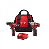 Milwaukee M12 12볼트 무선드릴드라이버 콤보키트 1.5Ah 배터리 2팩