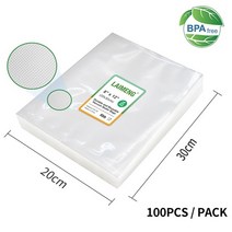 음식물 처리기 쓰레기 냉장고 50100pcs 진공 가방 bpa-free, 100개 20x30cm