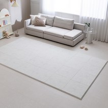유아 프리미엄 TPU 조립 퍼즐매트 50 x 50cm 놀이방 층간소음 셀프시공매트, 코너형, 페브릭코코 그레이