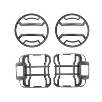 LED 광원 지프 JT 제외 자동차 테일 라이트 장식 커버 액세서리 랭글러 JL 2018 2019 2020 2021 2022, 블랙-4피스