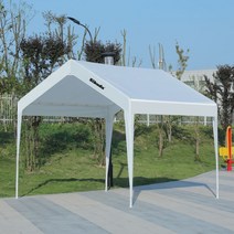 주차천막 야외용 접이식 이동식 자바라 좌판대 쉘터 행사 농막 차고지텐트 가제보 차고지 근로자쉼터 방풍비닐 60 옥외 그늘막 광고 방역 텐트 노점 우막 네발 우산 격리 상업용 간이방, 규격 없음, 규격 3x3 유백색 상단 천