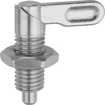 Kipp 03099-10505121 Stainless Steel Cam Action Indexing Plunger Style B Natural Finish 5 mm Locki, 1, M12 x 1.5 Thread, 5 mm Lockin