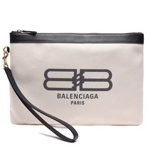 [유니코] [발렌시아가] 22SS 여성 BB 로고 프린트 클러치백 (6955382108S926022S)