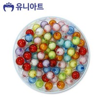 5000 모양비즈 60번 투명 원형 이중구슬 대 공예 공작