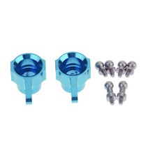 shangren 업그레이드 키트 RC 허브 캐리어 조향 너클 1:24 WLtoys Parts Blue, 설명, 금속, 블루
