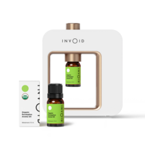 인보이드 스퀘어 가든 전자 디퓨저+오가닉 아로마 오일 10ml, 스퀘어가든+유칼립투스오일 10ml, 유칼립투스오일