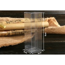 수납 박스30pcs 3*3*9cm 투명 플라스틱 pvc 상자 포장 선물/초콜릿/사탕/화장품/공예 사각형, 01 공간_01 3x3x9cm