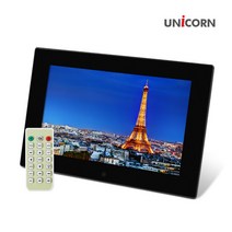 유니콘 LTD-1000IPS 10인치 슬림 디지털액자 IPS패널 FULLHD, 블랙