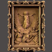 종교 예수 STL 릴리프 3D 모델 CNC 라우터 Artcam Aspire Cut3d 프린터 bass Relief_52, 한개옵션0