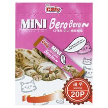 더캣츠 미니 베로베로 1박스(20개입) 고양이간식 - 연어, 1개, 연어맛