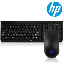 HP 데스크탑 세트 KM100 Combo 키보드USB/마우스USB, [키스킨+키보드+마우스]
