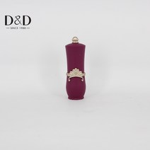 침통 유럽식 휴대용 침꽂이 수작업 봉제 자수침 조형관침꽂이 한 벌에 열 개, 꿈 보라색 립스틱 바늘
