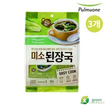 풀무원 미소된장국 40g 5인분, 3개, 8g