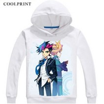 [해외] FUJIKI YUUSAKU MENS 후드 YUGIOH VRAINS 드래곤 방화벽 FAIYA WOURU 스웨트 STREETWEAR ANIME HOODIE 프린트 긴 후드, 아이보리 XXL