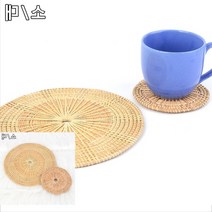 수제 라탄 라탄티코스터만들기 냄비 찌게 뜨거운 접시 플레이트 쟁반 받침대 매트