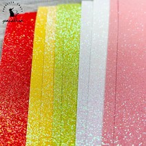 책문진 문진 아크릴문진 황동문진 서예문진 오브제 서예 책 Panalisacraft-혼합 색상 반짝이 종이 프리미엄, 01 10pcs A4 size