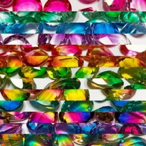 와컴 크런치 슬라임 재료 데코덴 파츠 투톤크리스탈스톤 13종 (10EA), 트로피칼