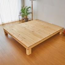 엉클트리 원목 침대 프레임 싱글 퀸 슈퍼 더블 라지킹 무헤드 패밀리 저상형 평상, 슈퍼킹(1800X2020), 헤드있음 O, 40cm