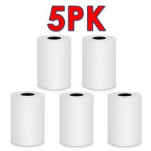 휴대용라벨기 블루투스 네임 스티커 라벨 카드 프린터 무선 라벨 프린터 58mm 블루투스 열전사 휴대폰용, 02 5PK Paper_01 EU 플러그