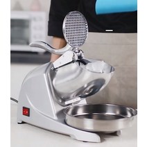 팥빙수 얼음분쇄 빙삭기 소형 팥빙수기계 스무디, 더블나이프올프라모델두께조절가능강화모터브랜드