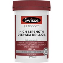 스위스 고함량 크릴 오일 1000mg 60정 / Swisse Deep Sea Krill Oil 1000mg 60, 1팩