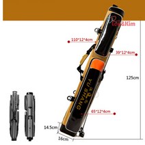 리앤킴 대용량 방수 2단 3단 낚시가방+받침대 MA2365, 옐로우