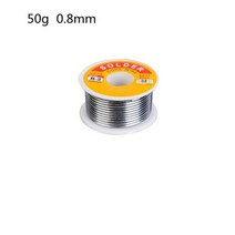용접 와이어 납땜용 실납 용접기기 플럭스 주석 납 용융 로진 코어 솔더링 롤 깨끗하지 않음, 50g 0.8mm