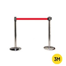 녹색 통제선 가이드라인 자동차단봉 1단 5cm x 3M 차단봉 자동차단봉 주차시설물 주차용품 가이드라인 자동벨트 바리게이트 안전봉 출입통제 통제선