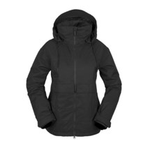 Volcom 여성용 표준 Hailyn 스노우보드 스키 겨울 후드 쉘 재킷 오프 화이트 S3 스몰