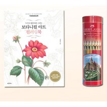 노인 취미생활 꽃 컬러링북 색연필36 SET 엄마선물 시니어컬러링북 드로잉