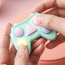 기억력테스트 미니 게임기 키링 메모리 게임 가방 열쇠 고리, 그린민트