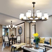 층고높은복층 조명 8등 김나영식탁 풀동 거실등 신중식 샹들리에 모던 심플 빌라 서재식당, 23 세트 17(방 3개 2개)