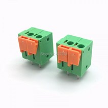 10 pcs KF142V 100mm PCB 스프링 터미널 블록 KF142R-5.08 2P 3P 4P 5P 6P 7p 8p 9p 10p 커넥터 장착 나사, 01 10P