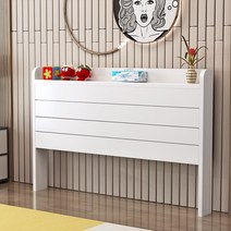 화이트 침대 헤드 보드 나무 우드, 더블레이어스토리지 2Mx 95 x 12흰색