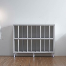 Sunshine 좁은칸 책장 칸막이 서류 보관함 서류함 책장 낮은 사무실 꽂이, 화이트