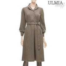 율미아스탭 율미아스탭 벨티드체크카라원피스_SJW1OP3601