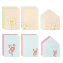 모노라이크 레터 편지지 8종 x 4p + 봉투 8종 x 2p 세트, Flower For You, 7세트