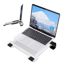 ORICO 노트북 냉각 패드 외부 팬이 있는 알루미늄 노트북 스탠드 맥북 에어 프로 델 XPS HP Alienware 노트북 최대 17인치 노트북과 호환되는 휴대용 컴퓨터 라이저, Cooling Pad with fans