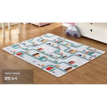 캐릭터 pvc 쿠션놀이매트 도로 키재기 초특대 층간소음방지, 도시