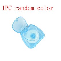 50M 마이크로 왁스 페퍼민트 맛 치실 치간 브러시 치아 스틱 이쑤시개 구강 위생 깨끗한 와이어, [01] random color