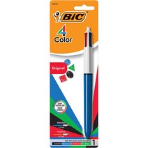 빅 BIC 미디엄 포인트 볼펜 4가지 색상 다양한 잉크 팩 당 1개 정품보장