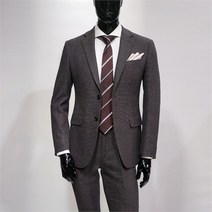 파렌하이트 지이크F SH05 다크 브라운 투톤 슬림 정장세트 D2207