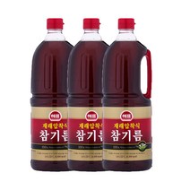 (올따옴) 사조해표 재래식압착참기름 1.8L 3입, 1세트