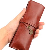 미대생 붓케이스 미술용품 미술실 가죽 붓말이 붓 파우치