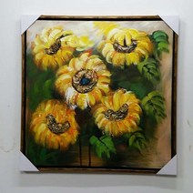유화 해바라기 서울 인테리어 캠퍼스 김포 소품 인천 해바라기다섯송이캠퍼스그림액자 일산 퍼즐액세서리